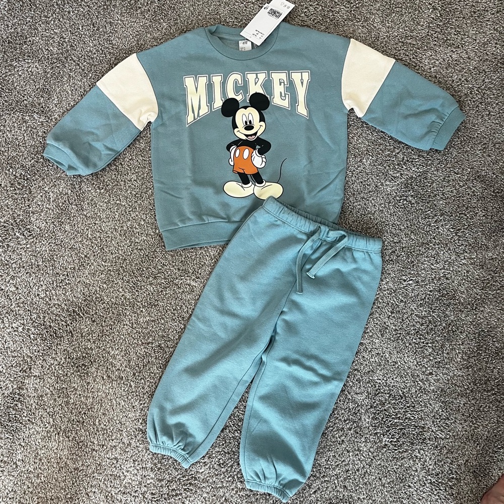 NWT Mickey Mouse Sweatshirt Set